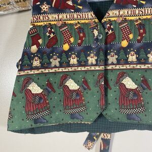 Orvis Womens Large Christmas Vest  Vintage USA MADE